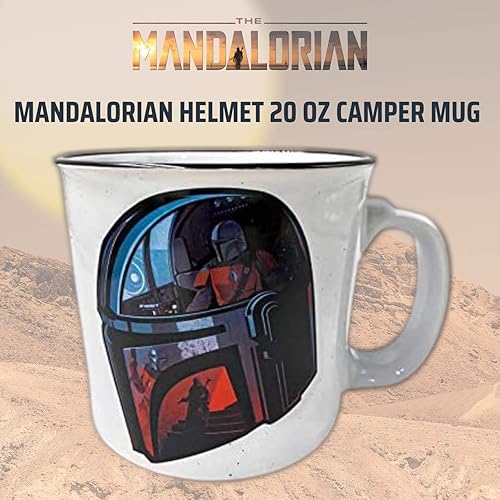 Miniatura 81 de Silver Buffalo Star Wars The Mandalorian Repeat Poses - Taza de café de cerámica estilo campista, 20 onzas Repetir Poses