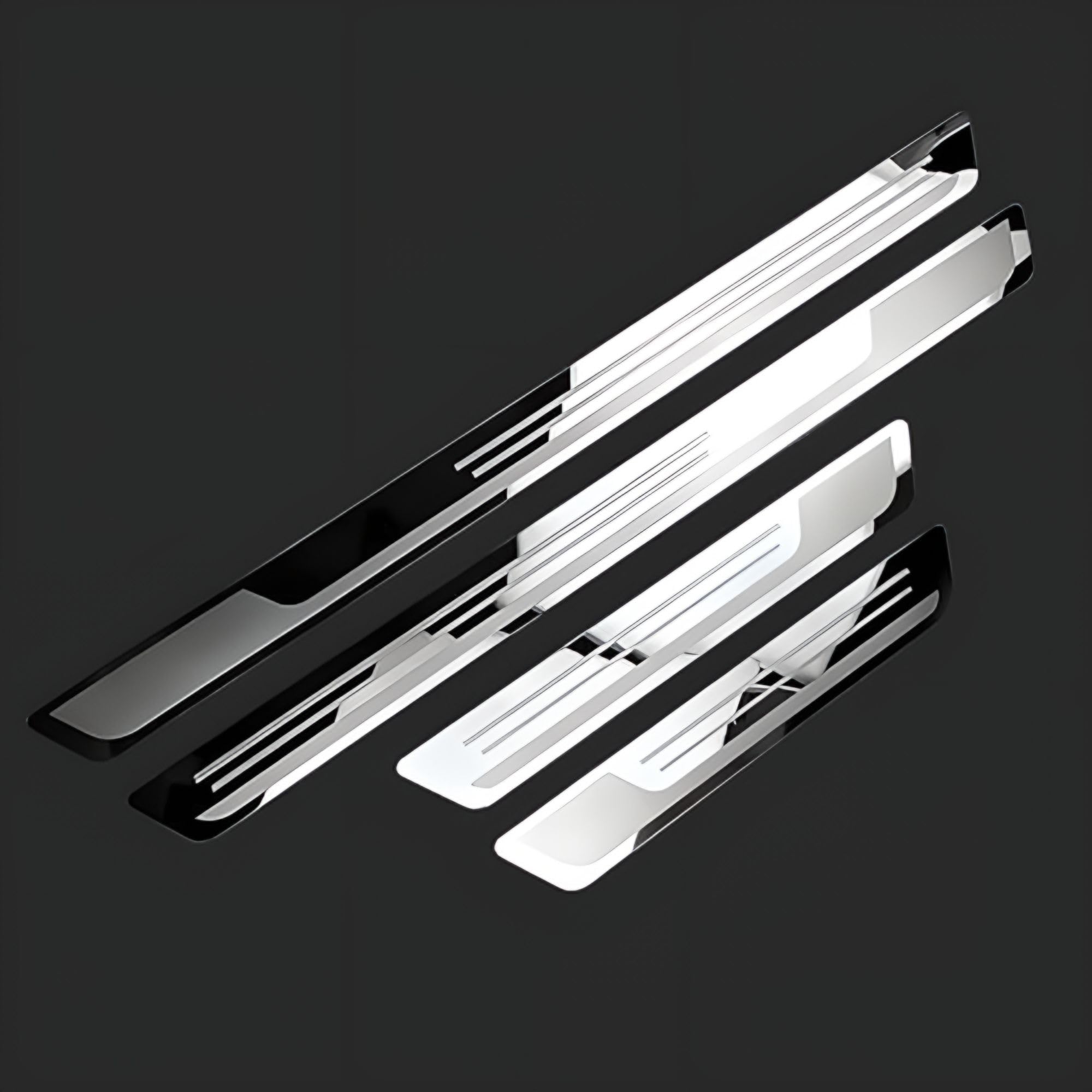 4 Pezzi Battitacco in Acciaio Inossidabile per Mini One Cooper R56 Bj. 2006-2011, Protezione Battitacco Robusti Accessori per Auto