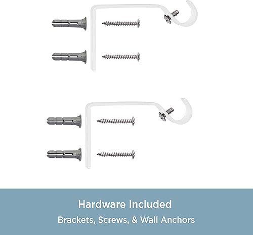 Miniatura 5 de Kenney KN55250 Davenport - Barra de cortina decorativa y pequeña para la ventana con extremo en bola, para cortinas café, 28 a 48 pulgadas de