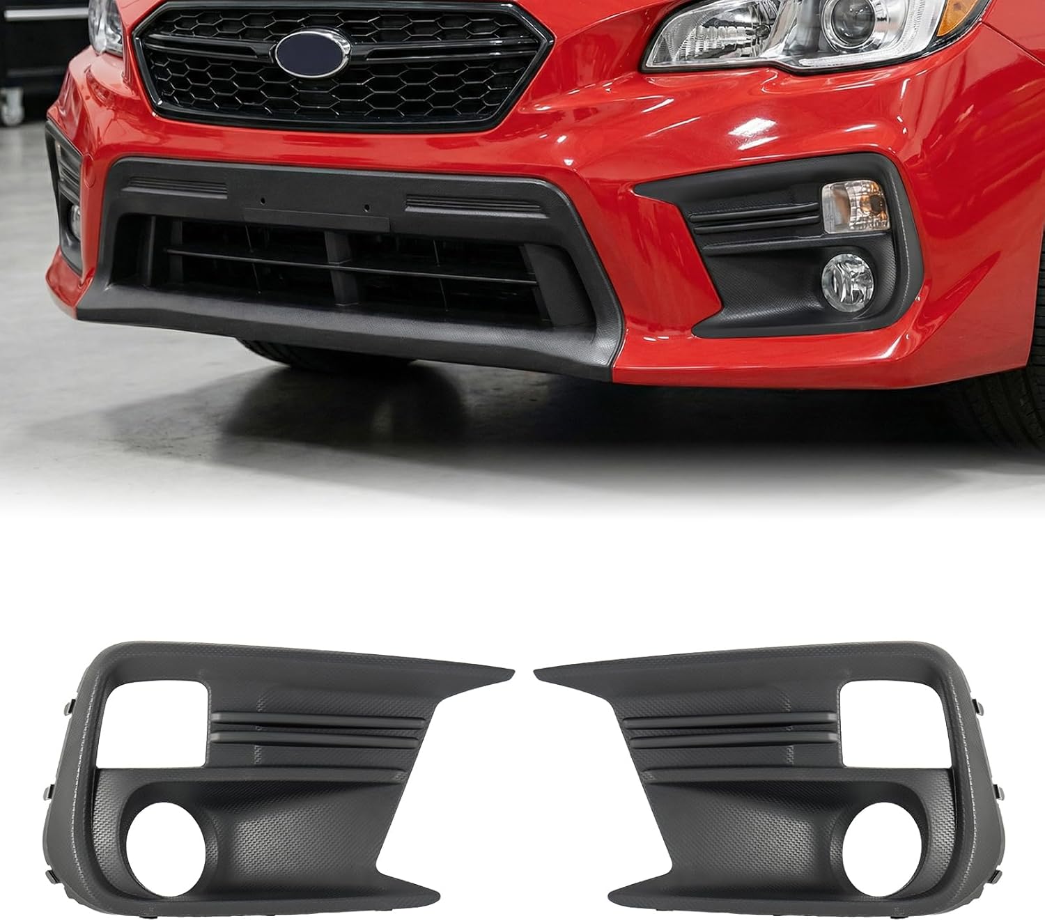 GearUp Fog Light Cover for Subaru WRX 2018-2021 Fog Light Bezel with Turn Signal Opening