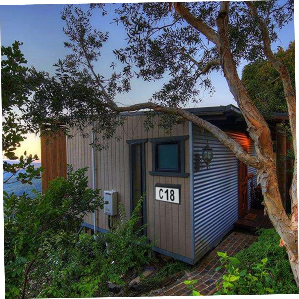 1set Solar Powered Address Sign Led Number Plaque for Outdoor Use Weather-resistant Solar Wall Light for Garden Porch Pathway Display