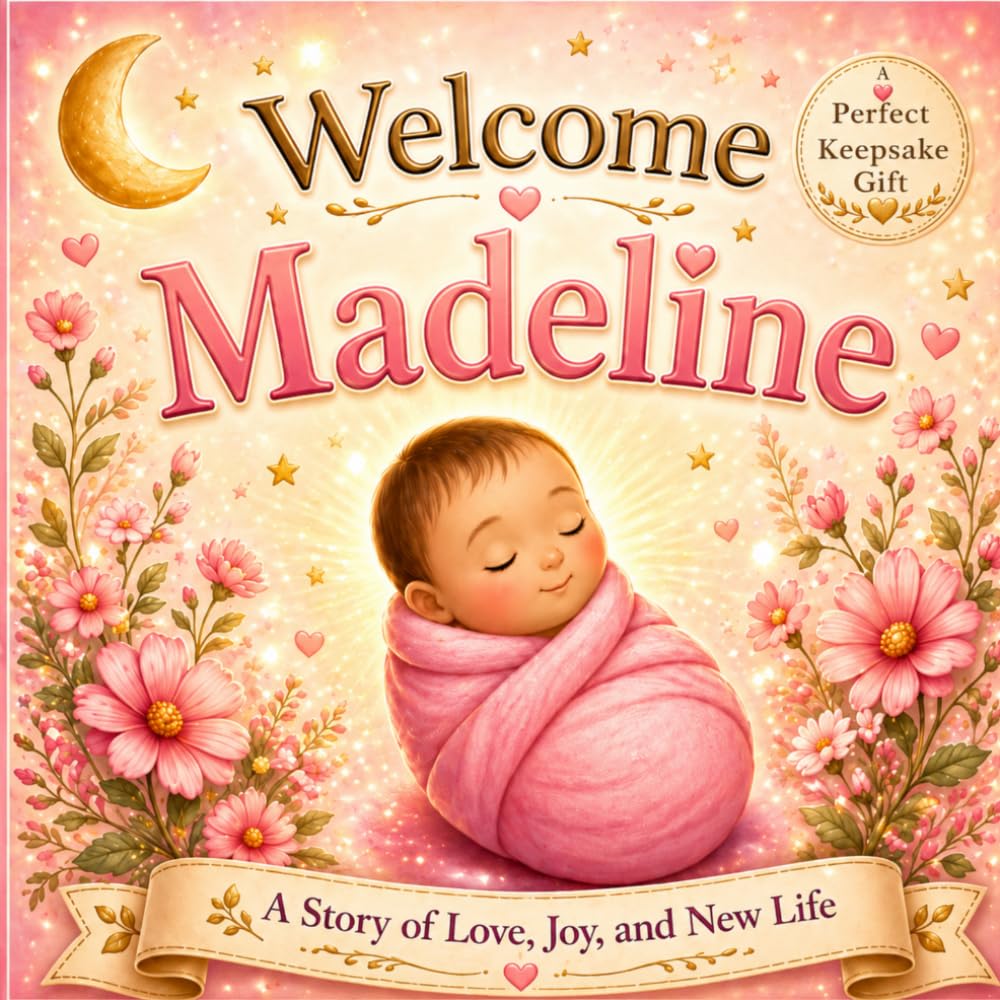 Welcome, Madeline: A Personalized Baby Keepsake Book Celebrating Love, Family, and Your First Days Together (Three Hearts Baby Books (Madeline))
