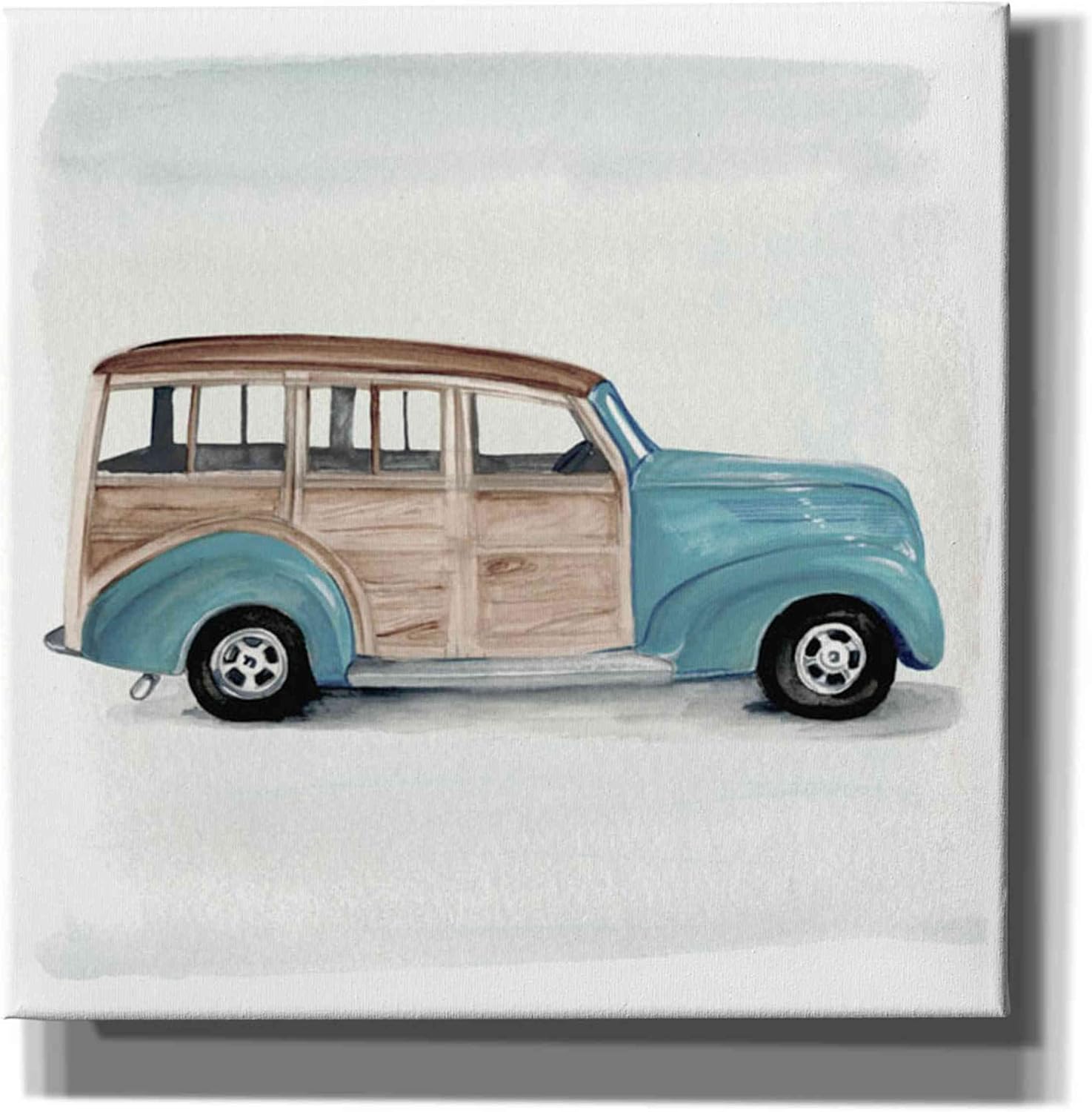 Epic Graffiti 'Classic Autos IV' by Jennifer Paxton Canvas Wall Art, 18"x18"
