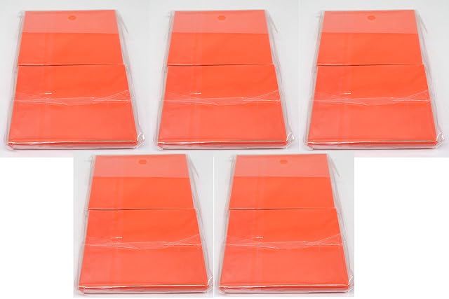 docsmagic.de 5 x 100 Double Mat Orange Card Sleeves Standard Size 66 x 91 - Fundas - PKM MTG