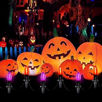 Amazon.com : 10 Pack Halloween Pathway Lights Outdoor, 19.5
