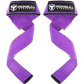 Lifting Wrist Straps for Weightlifting (1 Pair) - Padded Lifting Straps for Deadlifts, Powerlifting, Strength Training & Bodybuilding - Gym Straps for Men & Women (Purple)