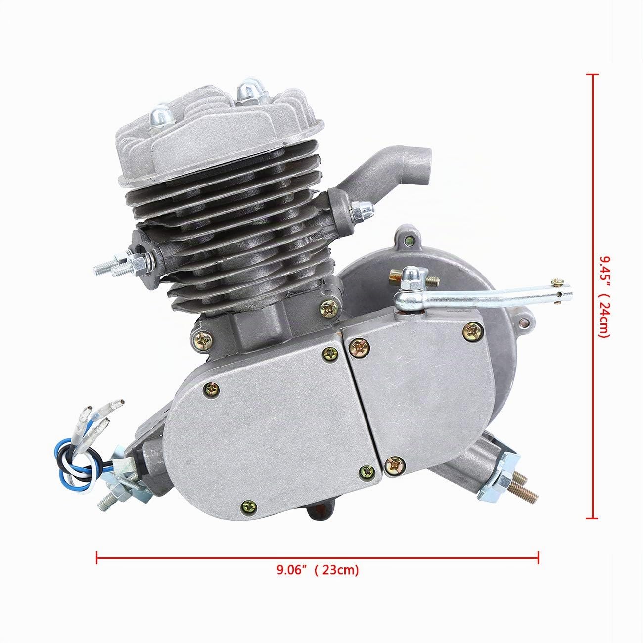 80cc 2 Tempi Kit Motore Bici Gas Motore Kit di Conversione Della Bicicletta per Bicicletta Motorizzato Cilindro Singolo con Tachimetro