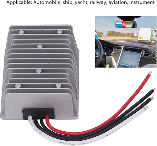 Miniatura 4 de Fydun 48V to 24V Car Power Converter Regulator, DC 35V to 60V Converter DC 24V 20A 480W IP68 Waterproof Car Power Supply Module