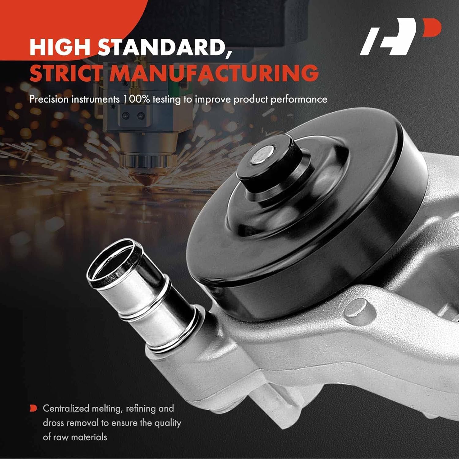 A-Premium Engine Water Pump with Gasket Compatible with Chevrolet Camaro 2010 2011 2012 2013 2014 2015 6.2L(Not for Supercharged or ZL1 Models)