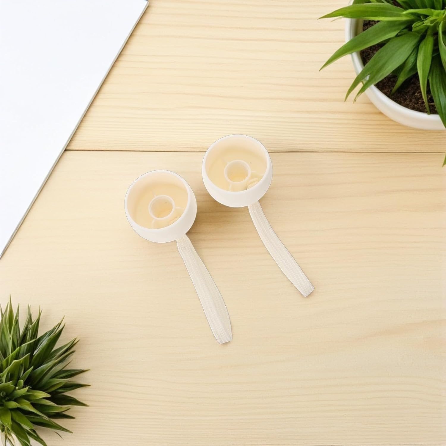 Ciieeo Umbrella Handle Replacement Plastic White 2pcs for Folding Travel image 5