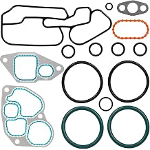 Oil Cooler Mounting Gasket Kit Compatible with Navistar International 1993-1997 DT466E Engines Replace for 1823182C95 1823182C94 1823182C93 1823182C92 1823182C91