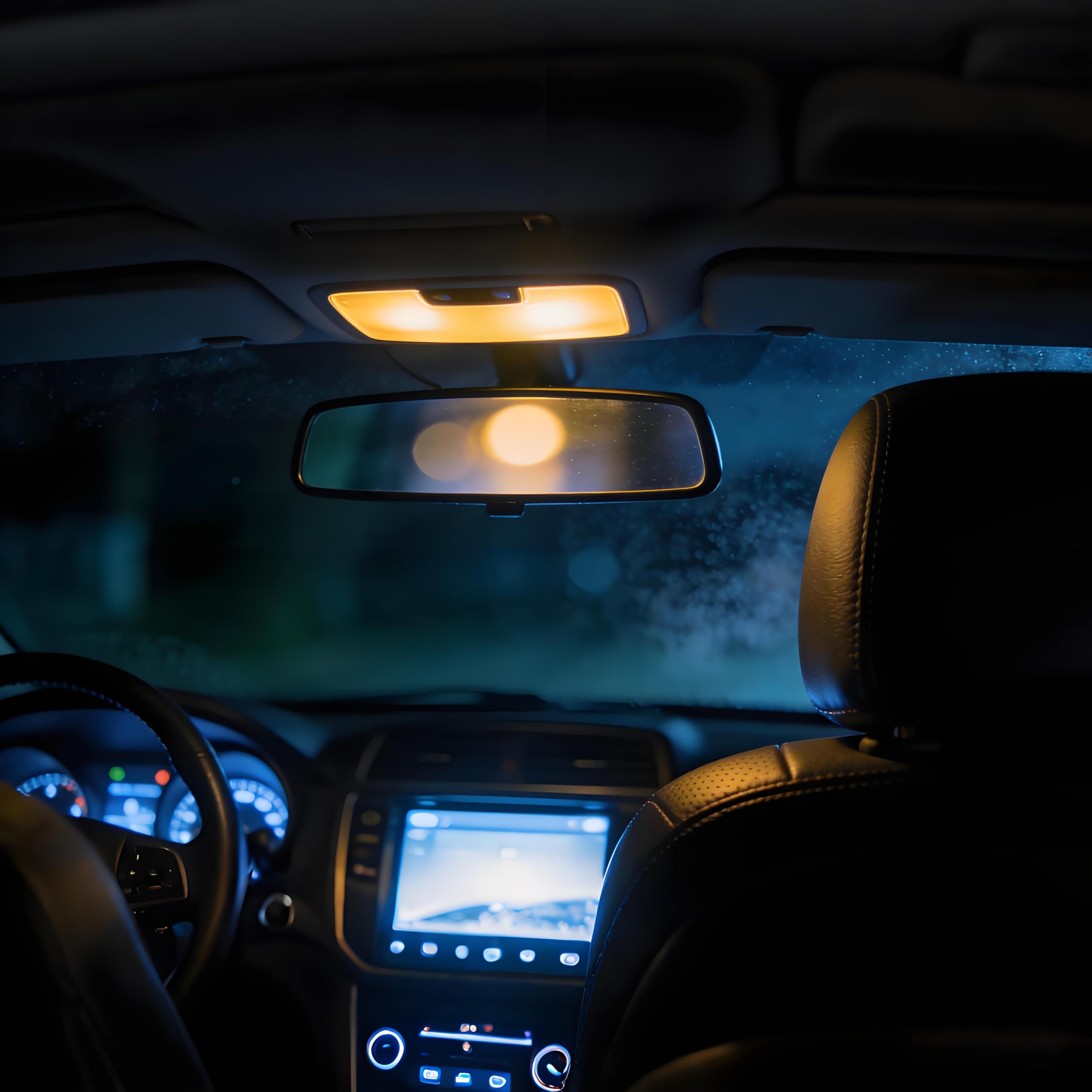 Rétroviseur intérieur, rétroviseur anti-éblouissement, rétroviseur intérieur de voiture pour Passat B5 Jetta Golf MK4 99-05 3B0857511G(Le noir)