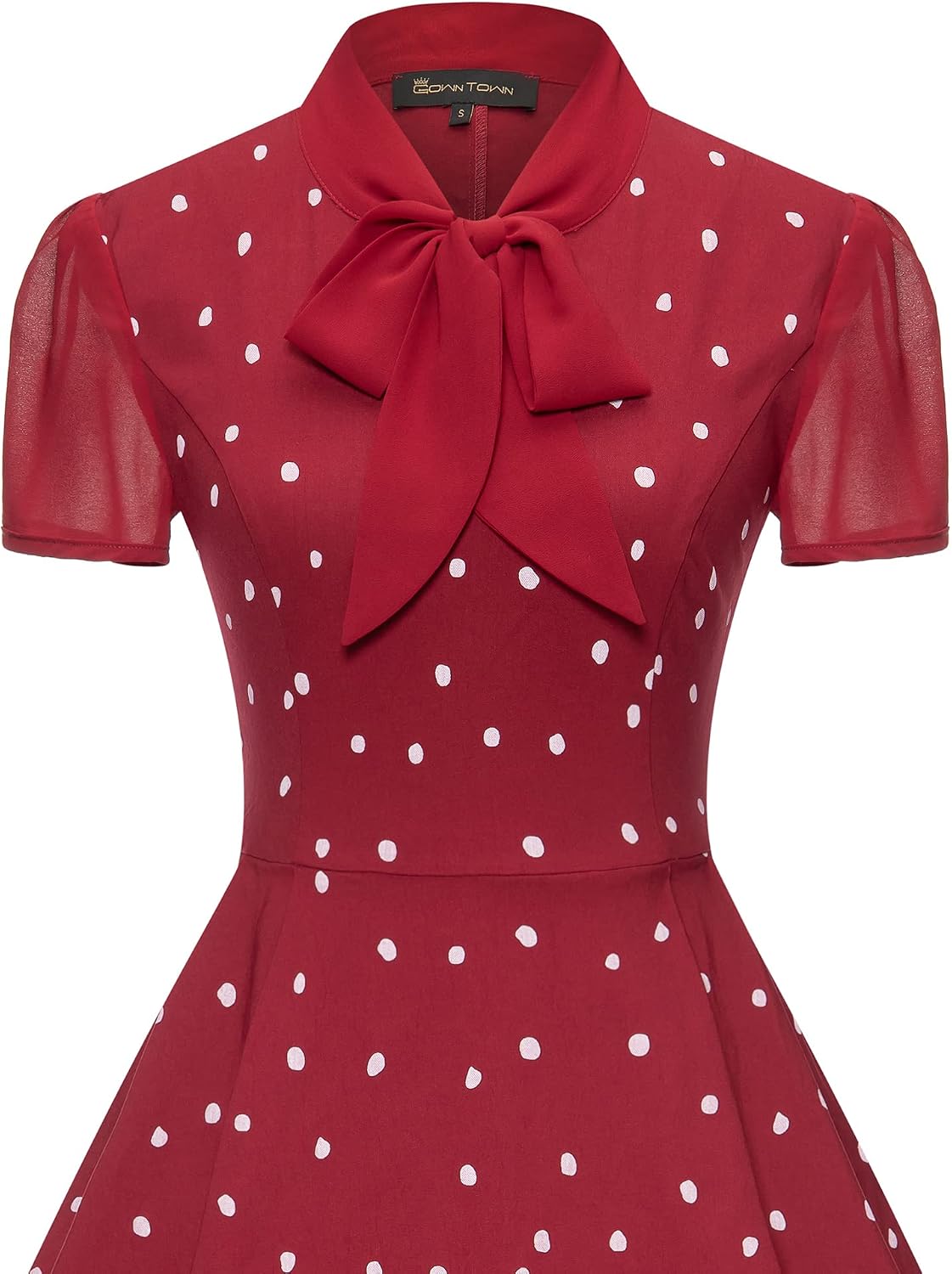 GownTown Women's 1950s Retro Cocktail Party Swing Dress with Pockets