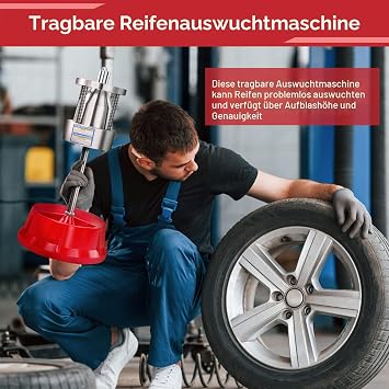 Tyre Balancing Machine Tyre Balancing Machine Portable Hubs Wheel Tyre Balancer Strict Quality Control Standard Light Truck Wheel Repair Balancer Easy to Carry