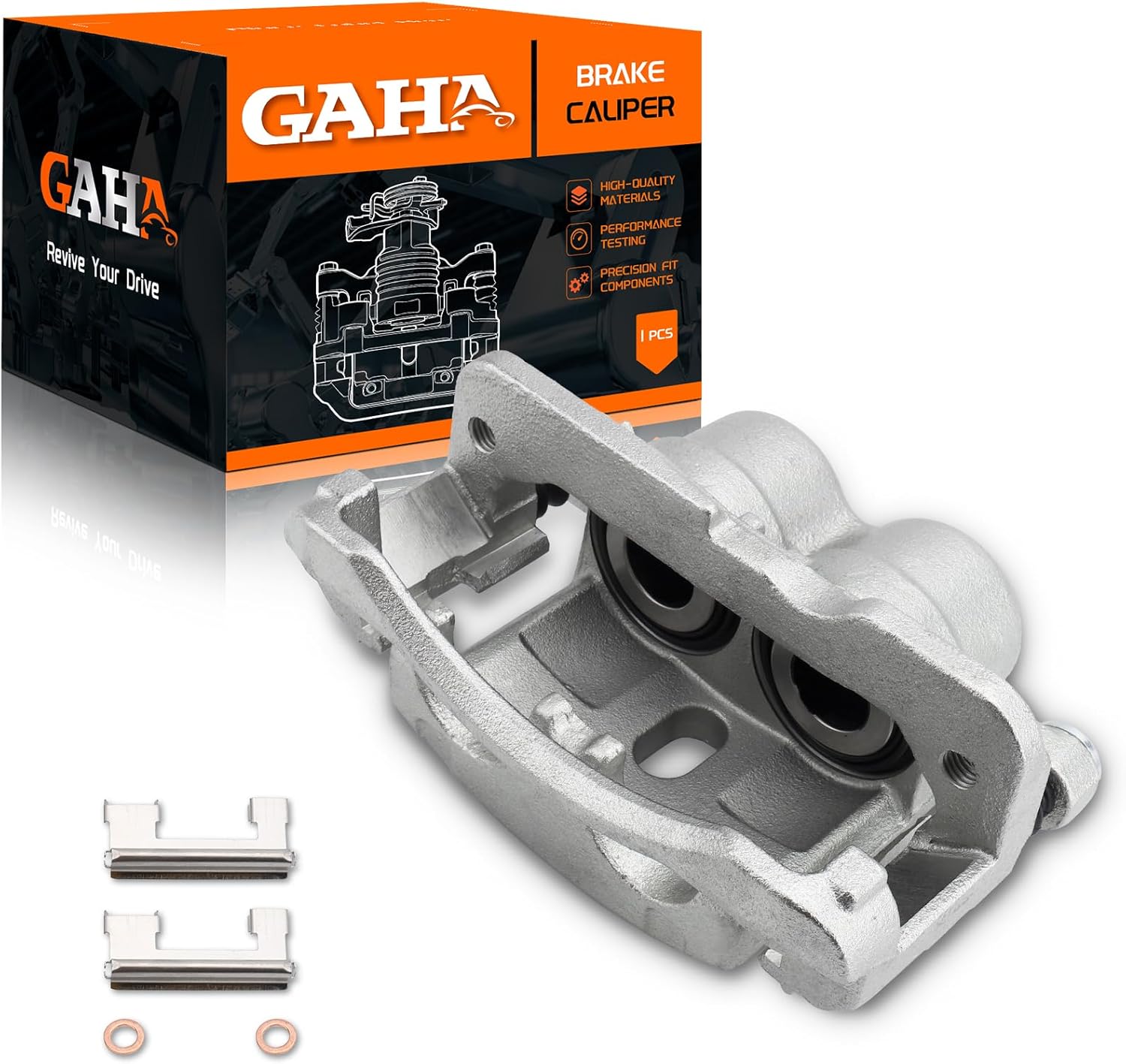 GAHA 18B4728 Front Right Disc Brake Caliper Assembly with Bracket for Chevrolet Silverado 2500 HD/Avalanche 1500/Astro, Cadillac Escalade ESV/EXT, GMC Safari/Savana 2500