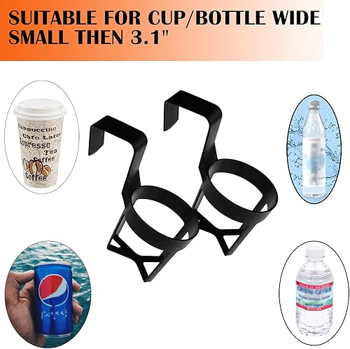 Miniatura 2 de Autrends Soporte para latas de auto para automóvil, soporte para bebidas, puerta de ventana, accesorios interiores para automóviles, camiones,