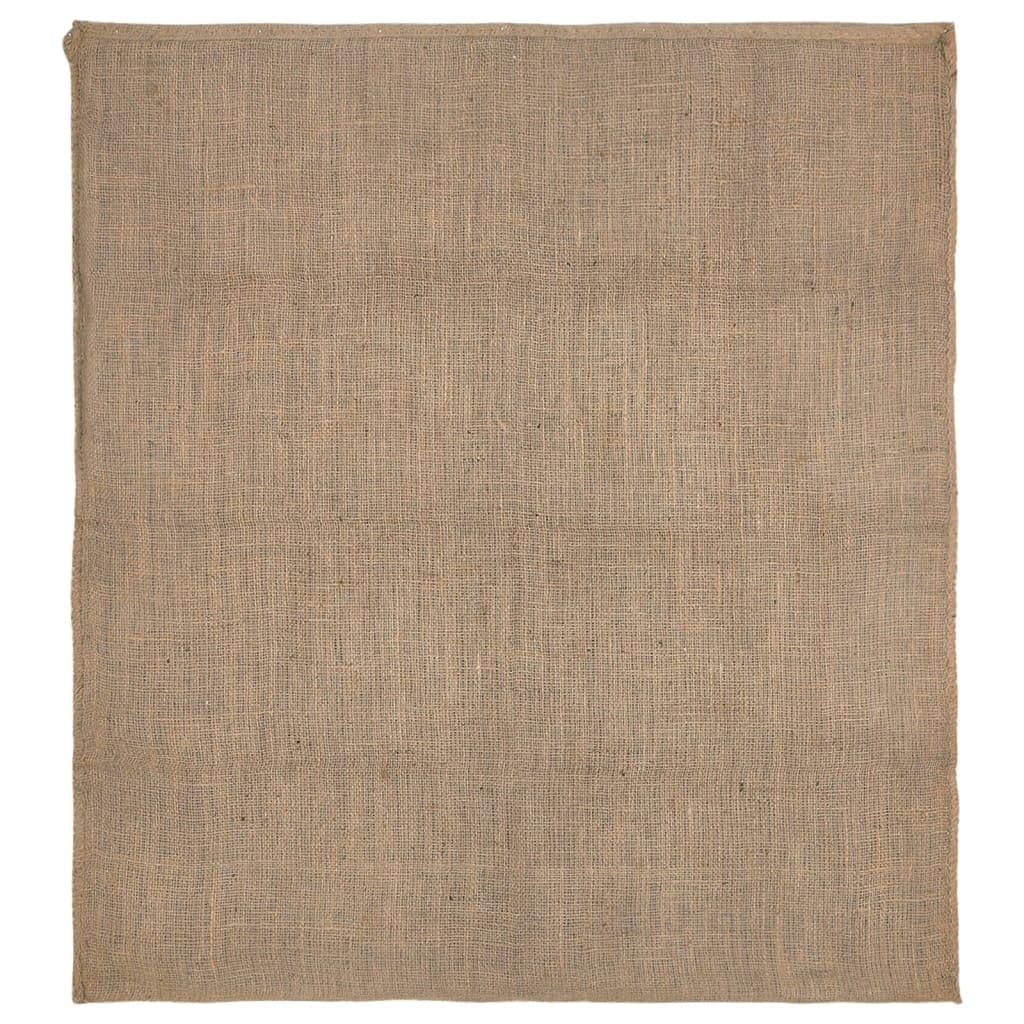 Juego de 5 sacos de yute de 100 x 110 cm, robusto saco de yute para guardar tubérculos, residuos de jardín y funda protectora para plantas, color marrón