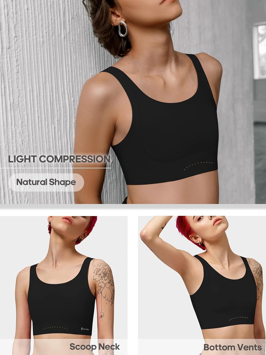 Chest Binder Transgender FTM Binder Women Trans Binder Bra Light Compression Breast Binder Tank Top - Image 3