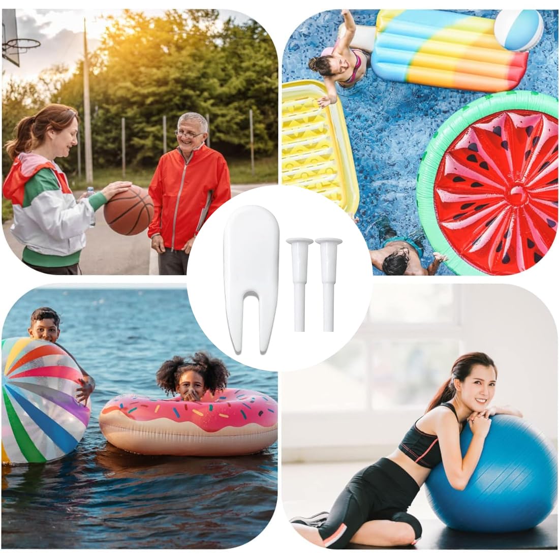 Kit di adattatori con tappo per presa di aria,per yoga,fitness,fitness,10 pezzi