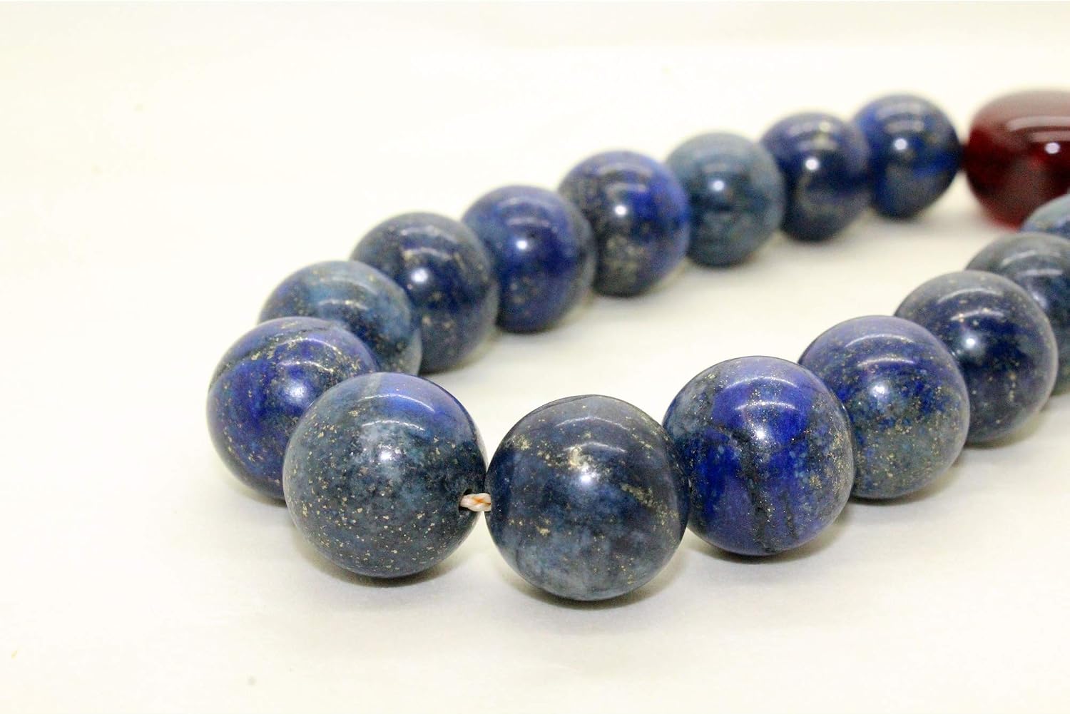 Handmade Blue Gemstone Beads Hand Rosary Praying Bracelet Aws212