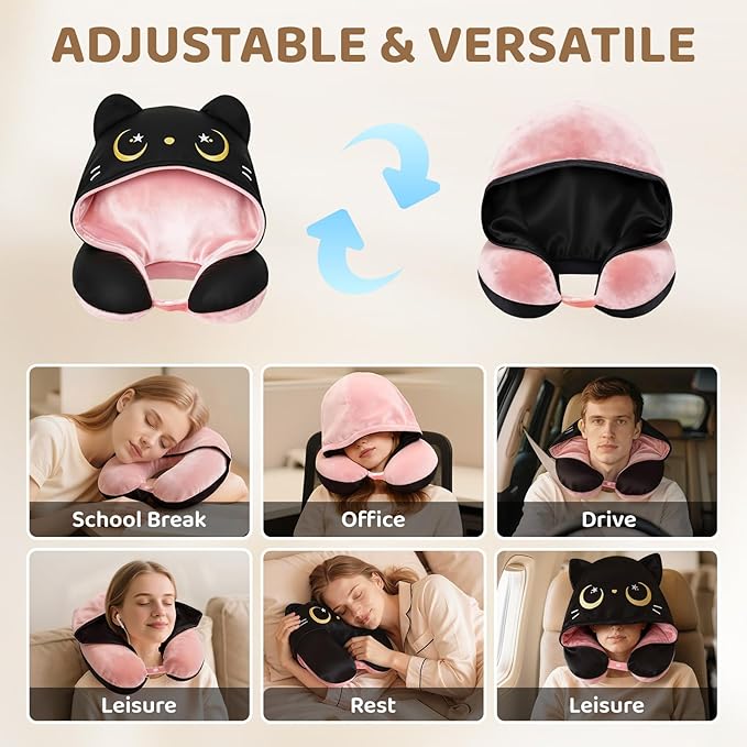 Almohada de Viaje para Cuello con Capucha miniatura 9