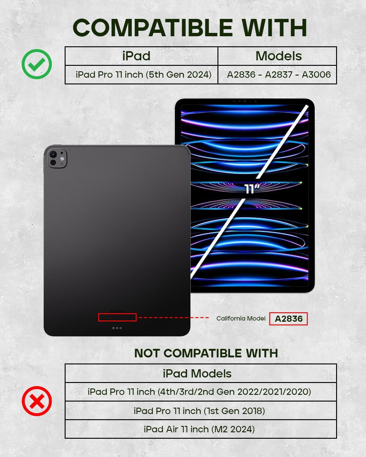 Porter Riley - Leather Case Compatible with iPad Pro 11" 5th Gen - M5 / M4 (2025/2024) Release. Premium Genuine Leather Stand/Cover/Flip Case (Tan)