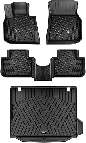 3W Alfombrillas de piso y forro de carga para BMW X3 y 2019-2024 X4 2018-2024, accesorios de TPE para BMW X4X3 ajuste personalizado para BMW X3 30i