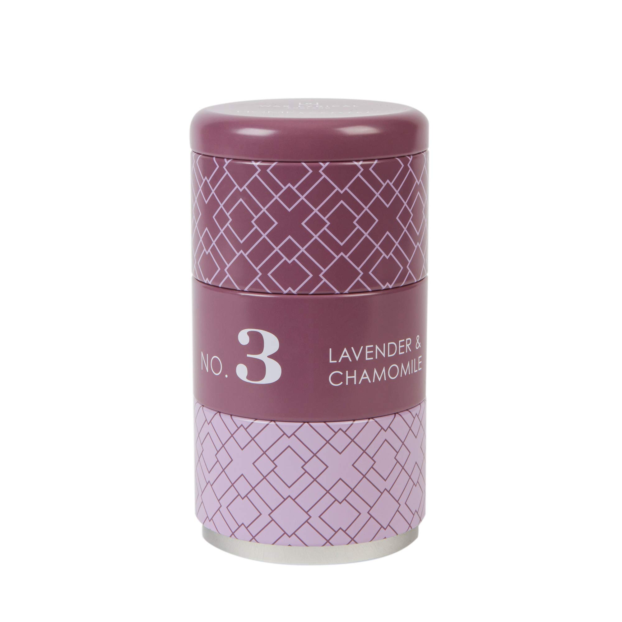 Wax Lyrical Homescenter Set/3 Stacking Candle Tins Lavender & Chamomile