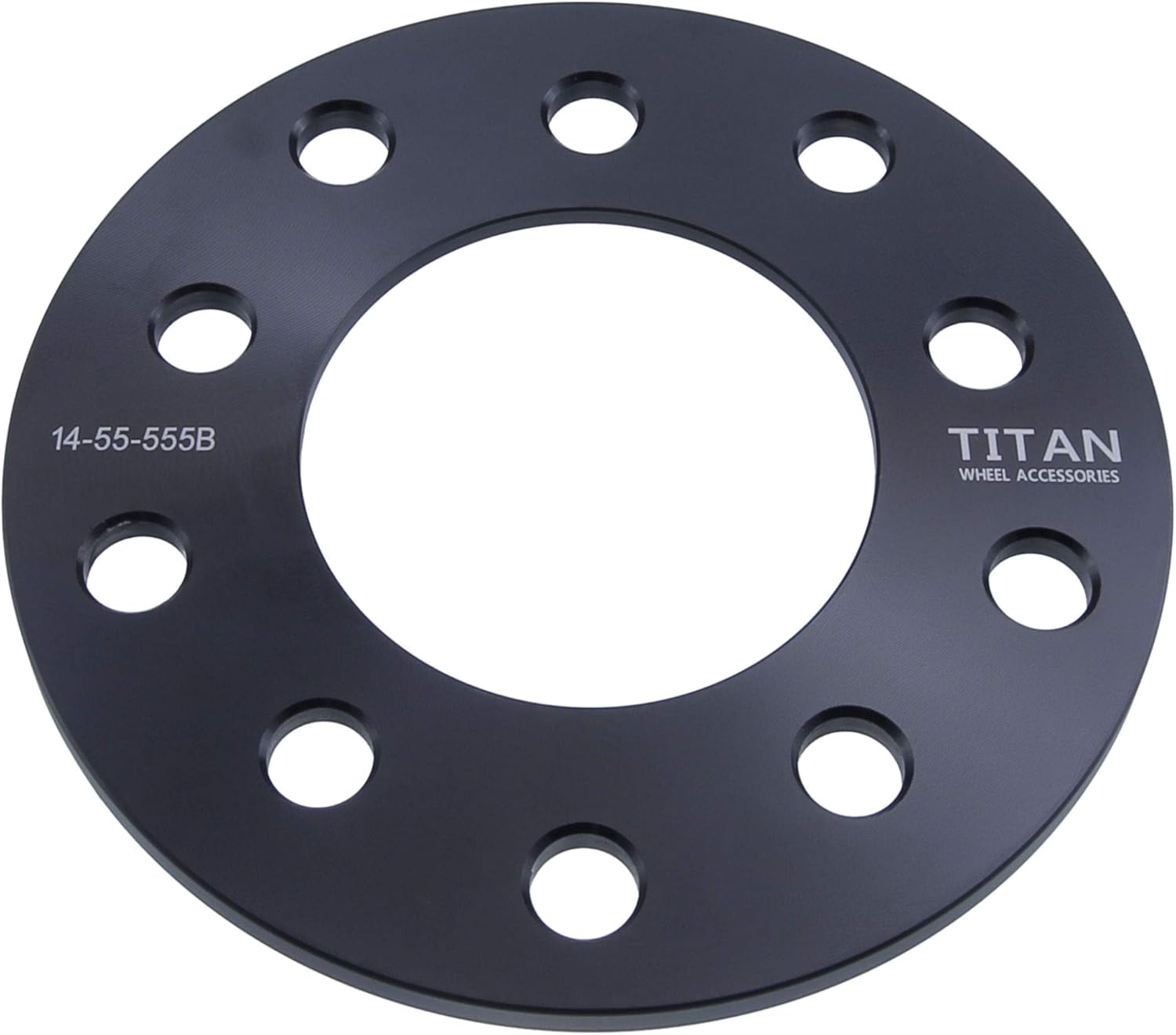 1/4" 5x5.5 Wheel Spacers - Wider Stance, Increased Clearance, Fits Dodge Fits Ram Fits Ford Bronco Trucks - 1/4 Inch, 5x139.7 - Set of 4 - Black