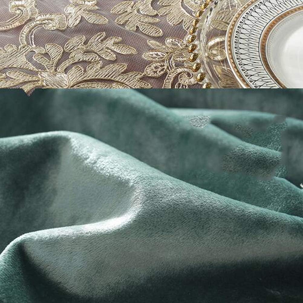 Embroidery Table Cover,for Bedside Wedding Dinning Decoration,Velvet Luxury Lace Macrame Dust-Proof Washable Table Cloth,Rectangle Lace Tablecloth A 120x120cm(47x47inch)