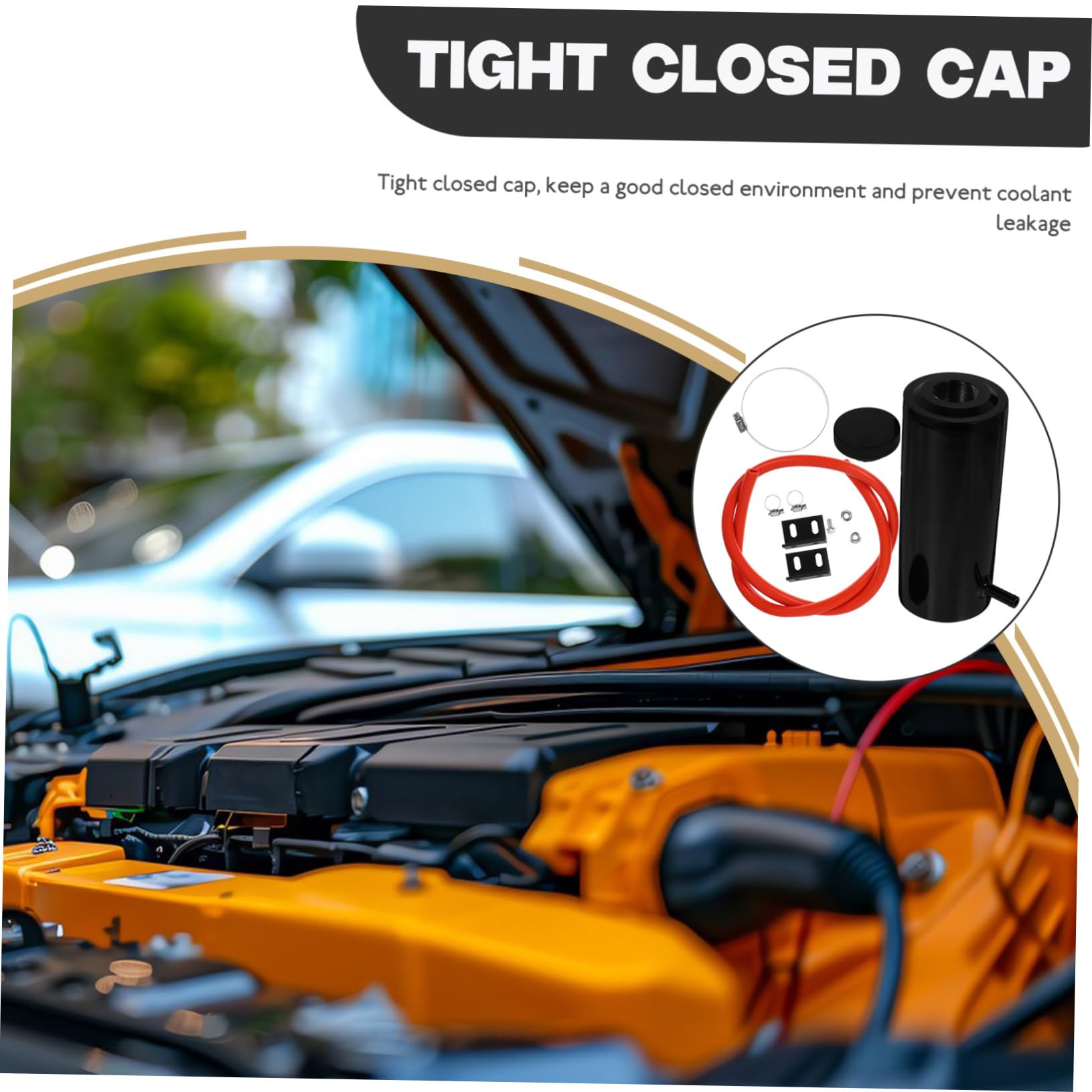 Serbatoio Di Espansione Liquido Refrigerante Radiatore Auto Kit Serbatoio Refrigerante Alluminio Capacità Radiatore Auto