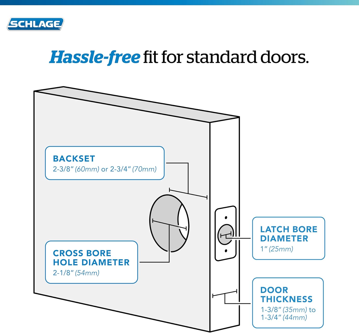 Schlage F51A BWE 608 GRW Bowery Door Knob with Greenwich Trim, Keyed Entry Lock, Satin Brass