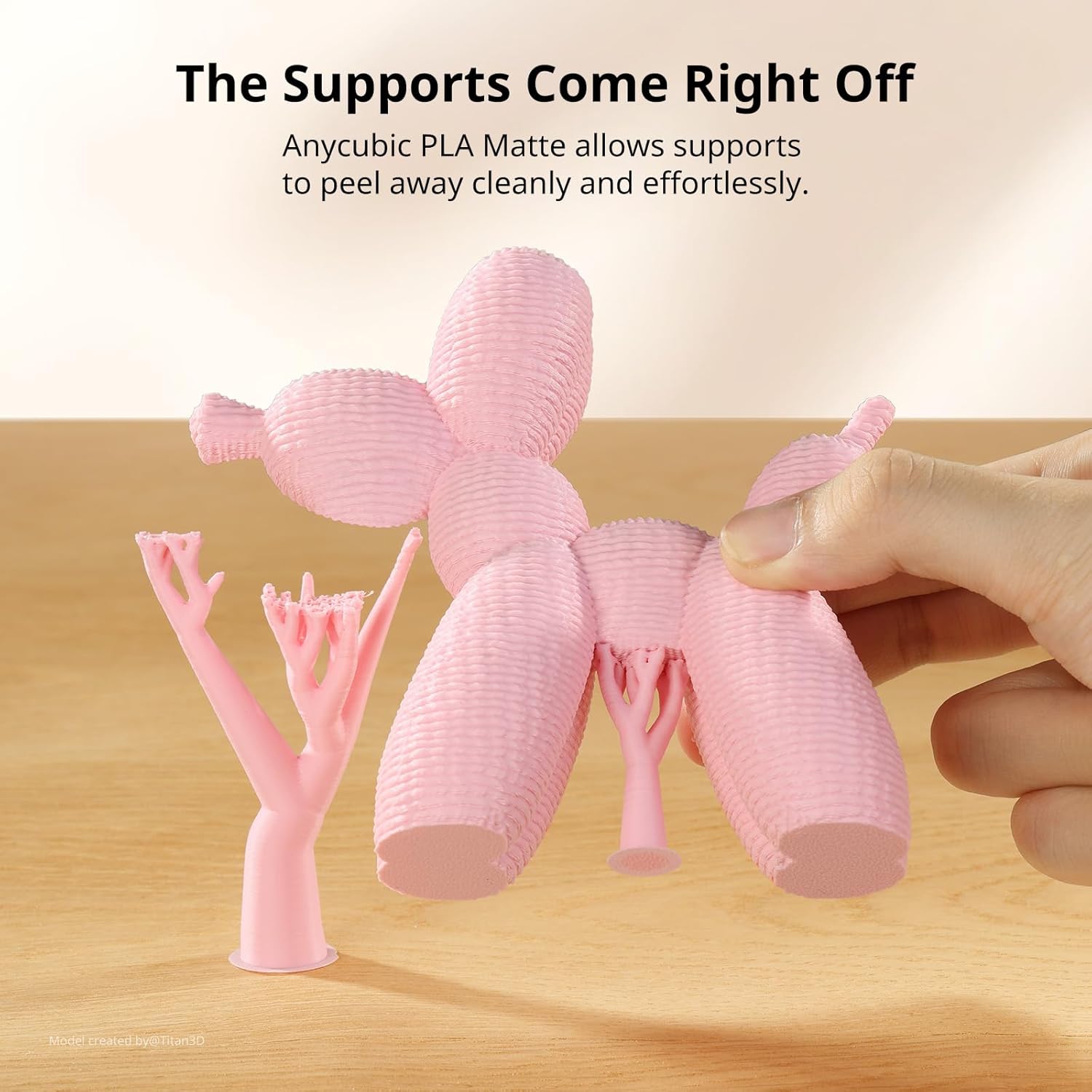 ANYCUBIC Matte PLA Filament Bundle 4KG, 3D Printing PLA Filament 1.75mm Dimensional Accuracy +/- 0.02mm, 1KG Reusable Spool, Purple + Sakura Pink + Ice Blue + Yellow