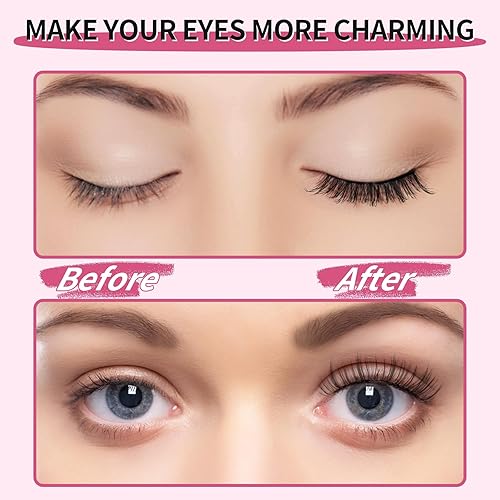 Miniatura 5 de Pestañas magnéticas dobles, pestañas magnéticas suaves sin delineador, pestañas postizas magnéticas ligeras reutilizables con aplicador para