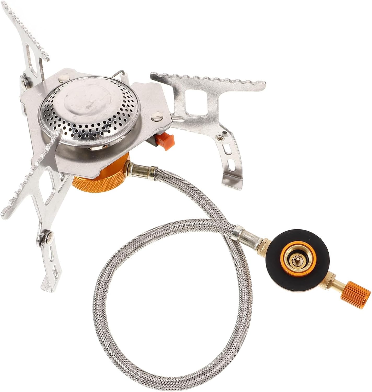 Portable Folding Camping Stove Head with Stainless Steel and Aluminum
