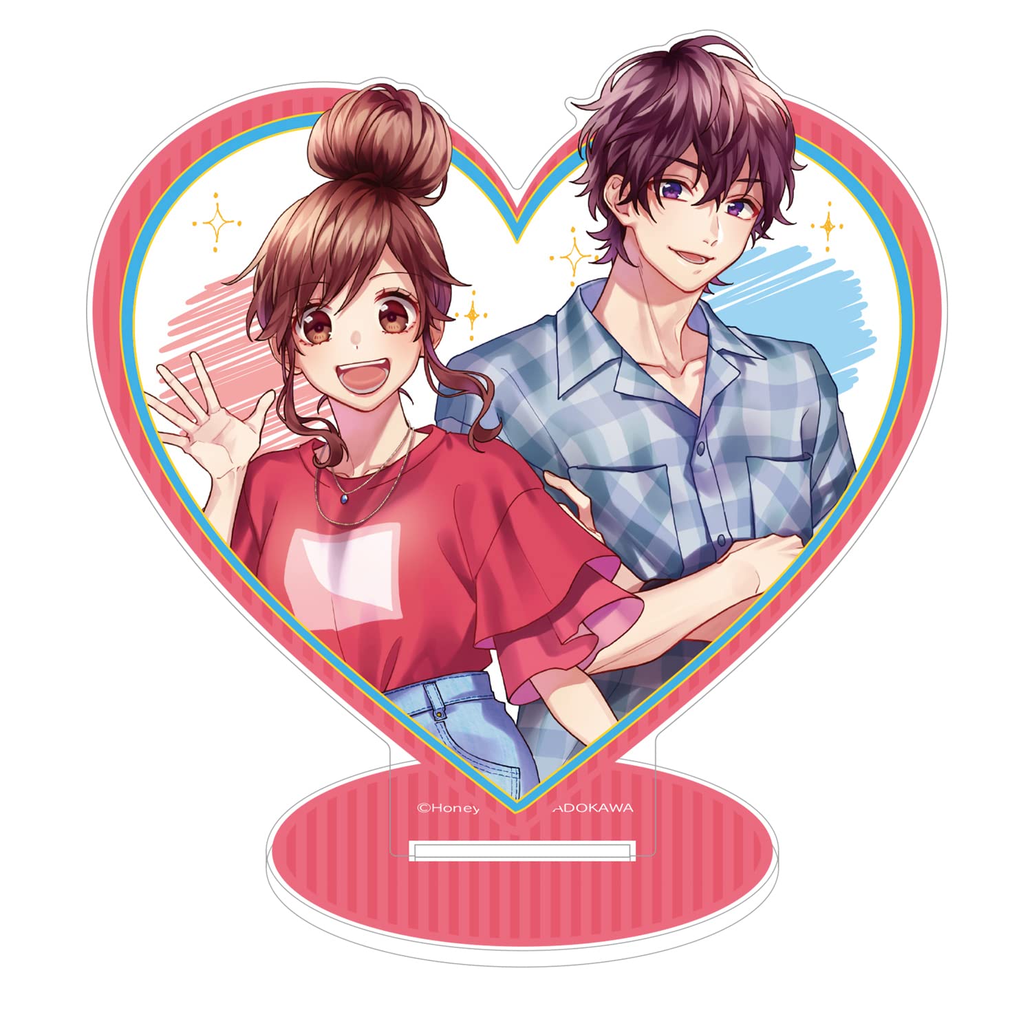 ❁*読様 告白予行練習　アクリルパネル　ハートアクリルスタンド　角川ビーンズ文庫 ❁*読様 告白予行練習 アクリルパネル ハートアクリルスタンド
