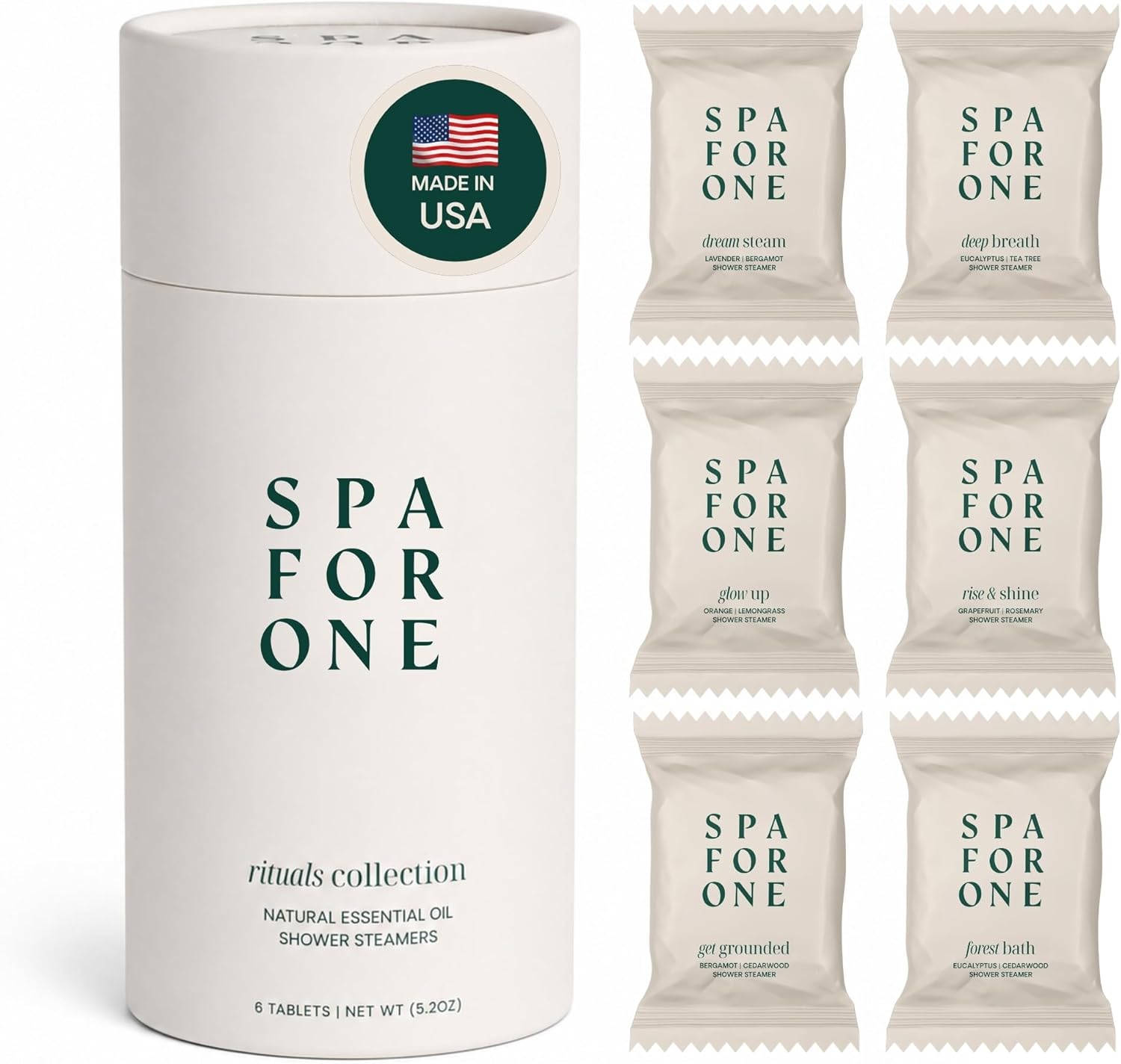 Shower Steamers Aromatherapy 6 Pack – Made in USA with Natural Essential Oils – Spa Gift Set for Fathers Day, Relaxation, Self Care & Birthday Gifts for Women and Men
