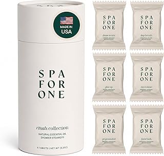 Shower Steamers Aromatherapy 6 Pack – Made in USA with Natural Essential Oils – Spa Gift Set for Fathers Day, Relaxation, Self Care & Birthday Gifts for Women and Men