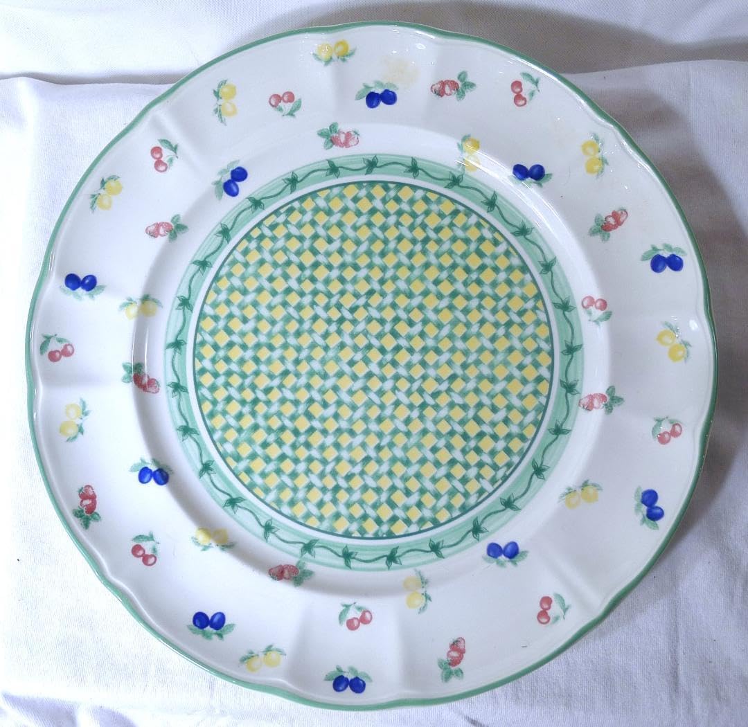 リチャードジノリLB-01ブロック柄フルーツベルトプレート31㎝単B