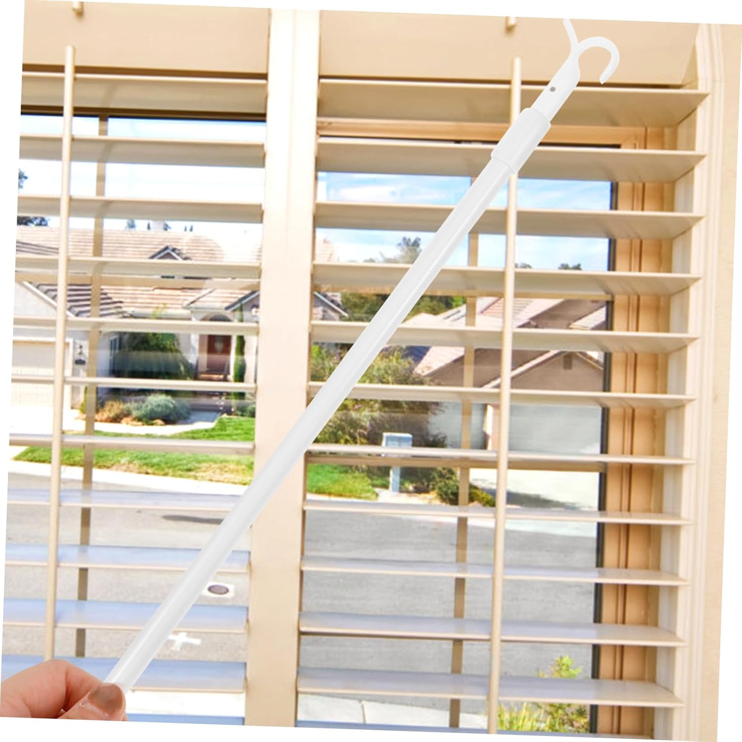 5pcs Cordless Window Rod Curtain Pull Rod for Roller Shades Vertical Blinds Lightweight Design Modern Finish for Easy Handling and Use