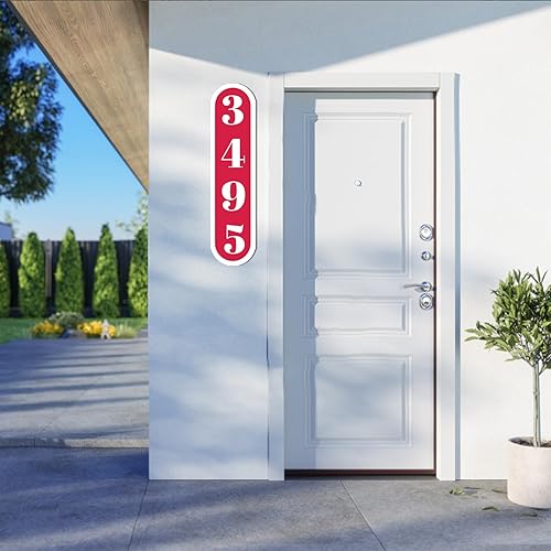 Miniatura 143 de Placa de dirección acrílica personalizada, letrero de dirección horizontal, utilizado para casa, puerta, calle o buzón Hengkuan-2