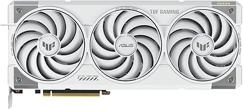 ASUS TUF Gaming GeForce RTX 5070 Ti 16GB GDDR7 White OC Edition Gaming Graphics Card (PCIe 5.0, HDMI/DP 2.1, 3.125 slot, military grade components, protective PCB coating, axial tech fans) - 8