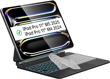 iPad Pro 11-inch Case with Keyboard M5 2025/M4 2024, Uninterrupted View, Snap Tight, Magic Keyboard for iPad Pro 11-inch M5/M4, Effortless Command with Comfort Angle, Black