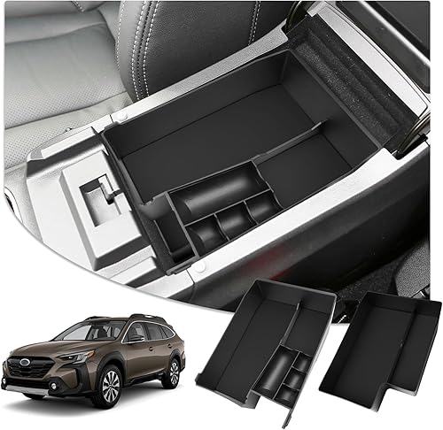 CDEFG Bandeja organizadora de consola central para Subaru Outback y Legacy 2025 2026, accesorios para reposabrazos y caja de almacenamiento, bandeja