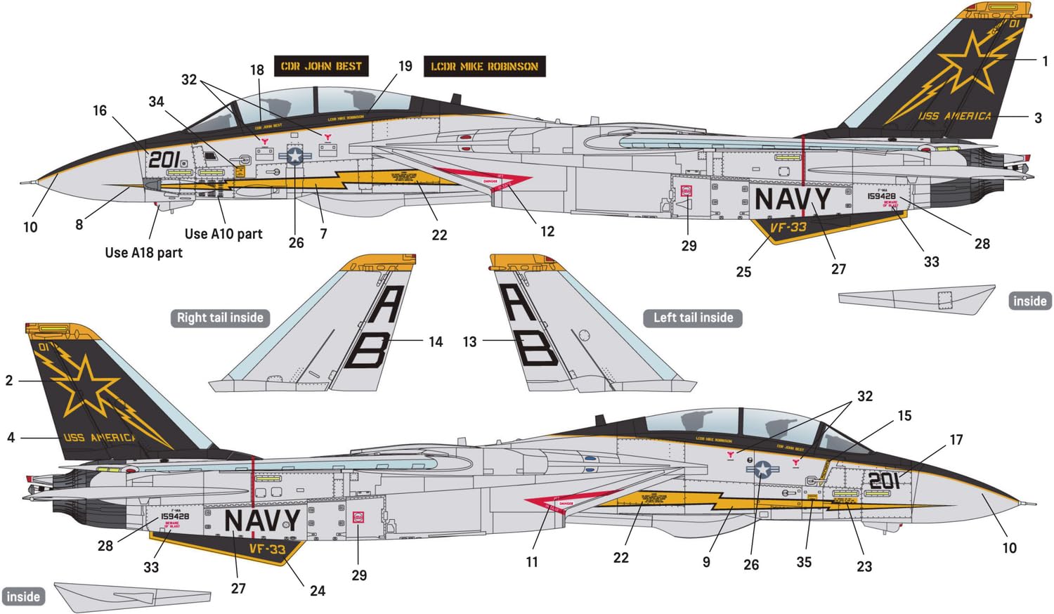 Amazon | デフモデル 1/72 現用 アメリカ海軍艦上戦闘機 F-14A トム