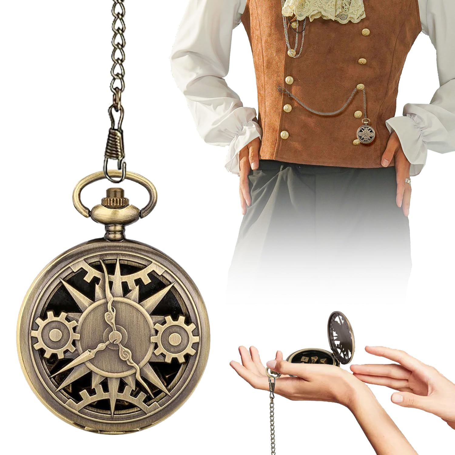 Mini Juego de Dados DND, Mini Dados Poliédricos con Carcasa Reloj Bolsillo, Juego de Dados de Metal DND, Retro Dados De Metal, Dungeons and Dragons y RPG de Mesa (M1)