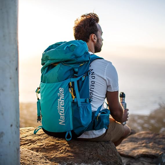 Naturehike Official Shop Cycling Backpack, Bicycle Bag, Bicycle Backpack, Cycling Bag Cycle, Waterproof, Breathable, Adjustable, Hiking, Backpack, Biking, Running, Climbing, Excursion
