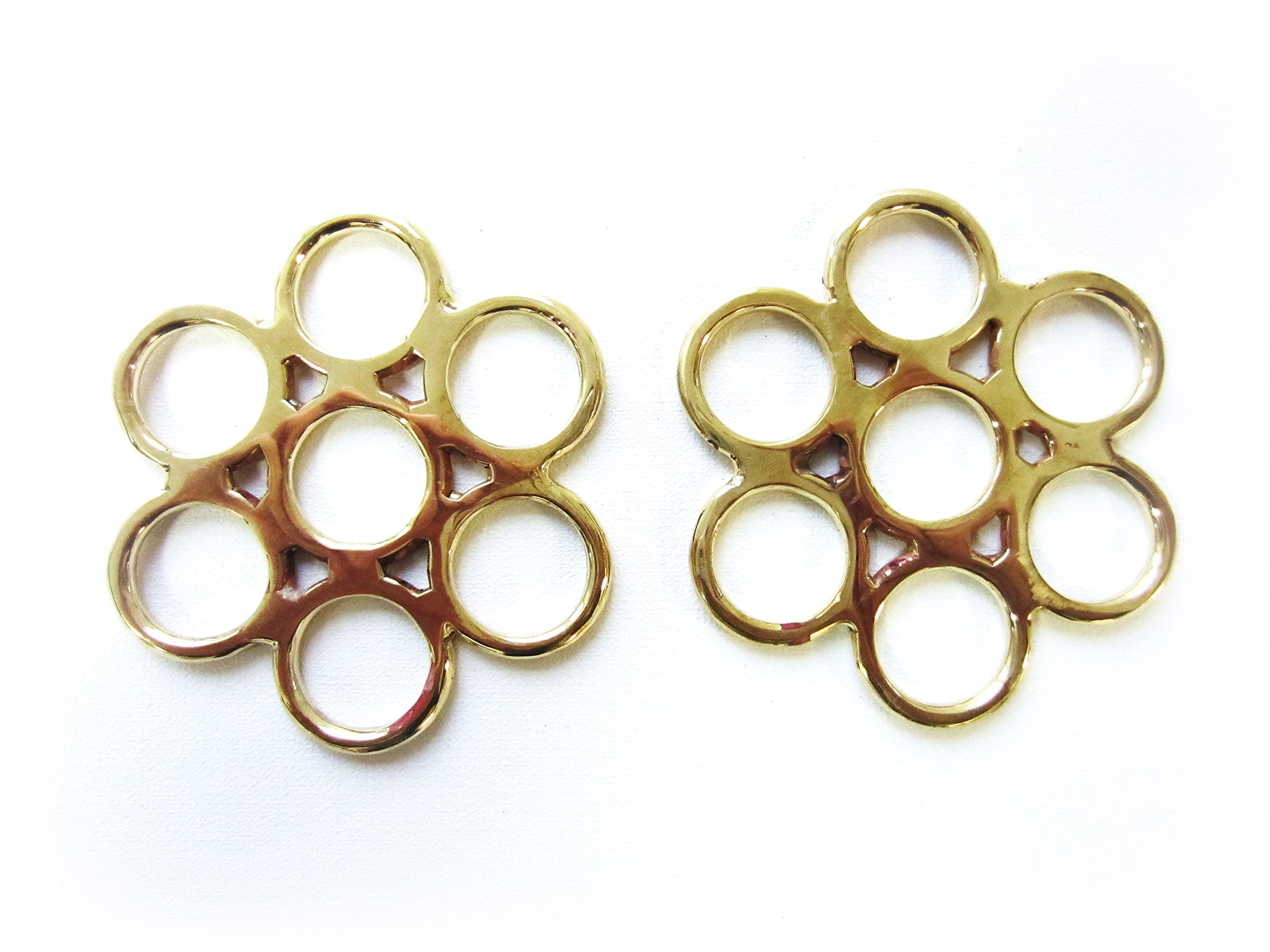 Gebissloser Zaum Flower Gold - messingfarben