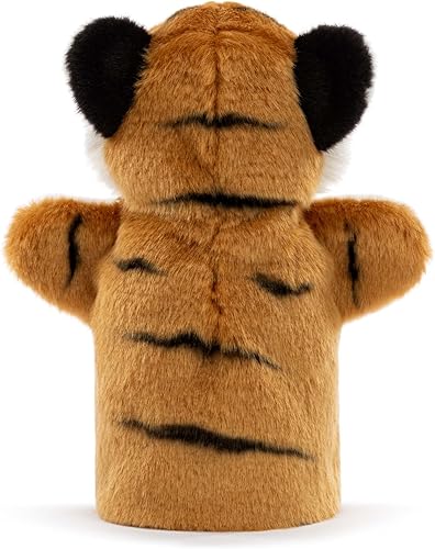 Miniatura 4 de DEMDACO Animalcraft - Marioneta de peluche de peluche naranja y negro, 11 pulgadas