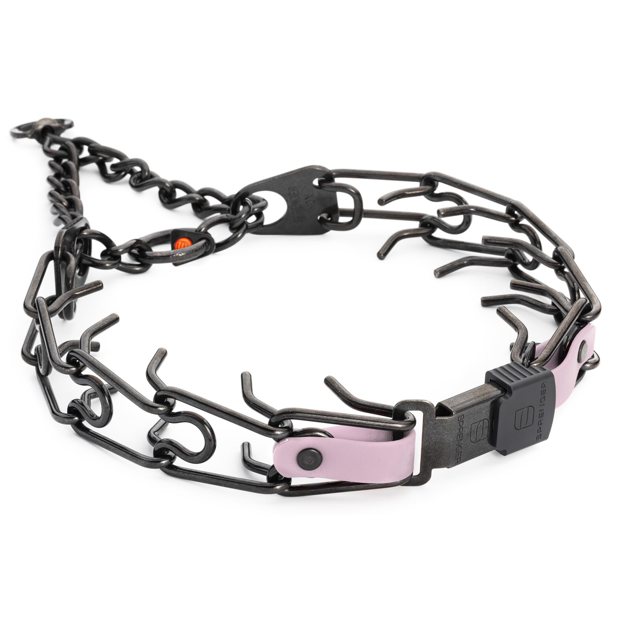 Collier dressage Herm Sprenger anti traction en acier inoxydable avec boucle rapide